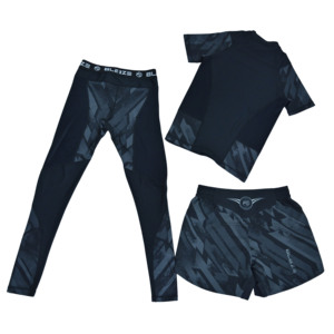 Traje de Entrenamiento de Tres Piezas 2026 para Karate, Jiu-Jitsu, Kickboxing, Boxeo, Muay Thai, Sanda, Boxeo, en Poliéster: Rashguard, Pantalones Cortos y Leggings - Product Image 2