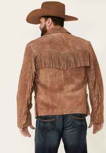 Custom Logo Western Fringe <b>Suede</b> Leather <b>Jacket</b> Retro Western Cowboy Fashion <b>Jacket</b> Professional Manufacturer Bulk Supply - Product Image 6