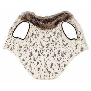 Lussuoso Cappotto per Cani in Pelliccia Dorata, Abbigliamento per Animali Domestici Placcato Oro - Product Image 6