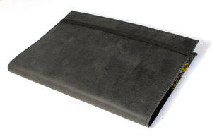 Cuaderno de cuero personalizado con tapa dura A5, color negro suave con banda elástica, cuadernos de moda al por mayor para promoción. - Product Image 2