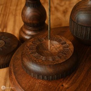 Modern <b>Rustic</b> Wooden Hand-made Eco-Friendly 100% Natural Incense Holder Stick Burner Ash Catcher Homes <b>Offices</b> Aromatherapy Zen - Product Image 6