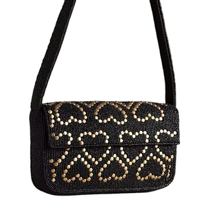 Handcrafted <b>Seed</b> Beads Beaded Embroidery Crossbody Handbag With Adjustable Strap Featuring Beautiful <b>Storage</b> Bags - Product Image 1