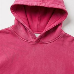 Sweat à capuche homme personnalisé OEM, imprimé, uni, délavé à l'acide, effet vintage, délavé soleil, épais, streetwear, pour l'hiver - Product Image 4