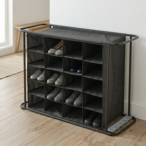 Organizador de zapatos de tela con marco de metal, venta al por mayor, eBay, Taiwán, fabricante de almacenamiento doméstico - Product Image 1