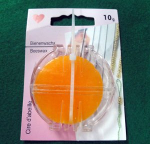 DANKING DK-765T Conditionneur de fil de cire d'abeille 10g, boîte de cire de revêtement blanc et orange pour la couture et le tricot - Product Image 5