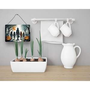 หลากสีใหม่ฮาโลวีนมนุษย์หมาป่าแขวนผนังน่ากลัวป้ายโลหะอลูมิเนียมน่ากลัวสำหรับห้องครัวบาร์ห้องน้ำ8HX12W ตกแต่งบ้าน - Product Image 3