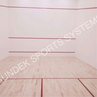 Plancher en bois Sundek Air-Cush pour terrains de squash - Surface antidérapante à absorption des chocs pour terrains de sport intérieurs, écologique et facile à installer