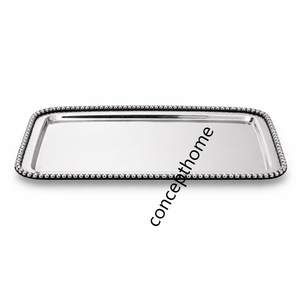 Plateau décoratif en aluminium de haute qualité, placage nickel, ustensiles de cuisine, plateau multi-usages, prix d'usine - Product Image 2