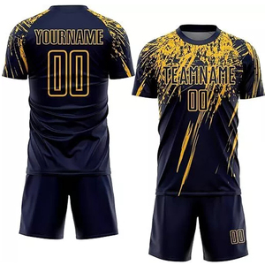 Conjunto de Uniforme de Fútbol Personalizado de Alta Calidad, OEM ODM, Camiseta de Fútbol, Kit Completo para Equipo, Corte Automatizado, Sublimación de Alta Calidad - Product Image 3