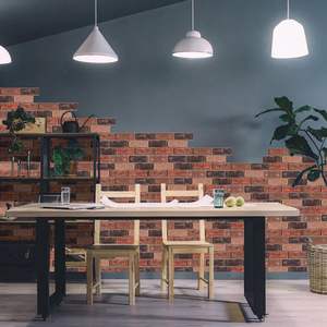 10pcs 3D Faux <b>Brick</b> <b>Wall</b> <b>Panel</b> Peel and Stick 11.8 X 11.8 Inch <b>Brick</b> <b>for</b> Bedroom Bathroom Kitchen <b>Wall</b> Decor Model D0100XUVNBG - Product Image 3