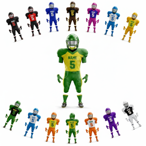 Uniformes de Fútbol Americano al Por Mayor a Precio Económico, Ropa Deportiva para Equipos, Equipo de Protección para Clubes, Uniformes Personalizados para Adultos y Jóvenes, Kits de Poliéster - Product Image 1
