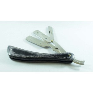 มีดโกนพับได้คมกริบ ขายดี ด้ามไม้ มีดโกนนิรภัย สแตนเลส - Product Image 1