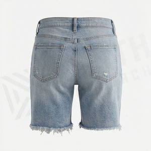 Breathable Denim Shorts For Women Cotton <b>Button</b> Closure Female Booty <b>Jeans</b> Adult Girls Customized Color Casual Fashion - Product Image 2