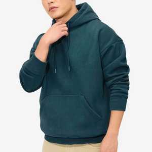 Sudadera con Capucha Clásica para Hombre, de Color Sólido, Gruesa, Cálida y Acogedora para Invierno, 100% Algodón, Impermeable, Informal, para Uso Diario y al Aire Libre - Product Image 1