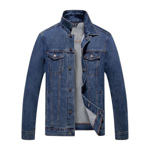 Veste en jean bleu vintage personnalisée pour homme, boutonnée, manches longues, style classique, décontractée, type trucker - Product Image 1