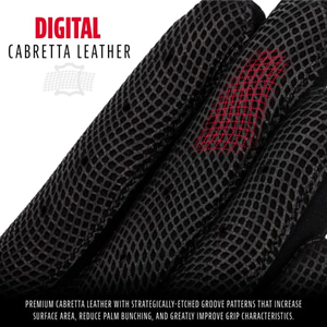 ถุงมือตีเบสบอลหนังแพะพรีเมียม คุณภาพเยี่ยม ทนทาน หนังนุ่ม รุ่น Black Chrome ผลิตโดย Adiha Impex - Product Image 3