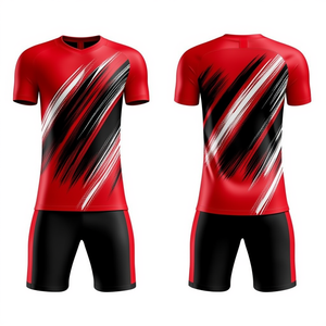ชุดฝึกซ้อมฟุตบอล ดีไซน์ใหม่ ชุดกีฬามืออาชีพ เสื้อและกางเกงขาสั้น คุณภาพสูง ออกแบบขนาดได้ตามต้องการ - Product Image 1