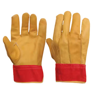 Gants de soudage TIG en cuir pleine fleur et croûte de cuir de qualité supérieure, avec manchette de sécurité, certifiés CE, pour la sécurité industrielle, la lutte contre les incendies et le barbecue (protection main et bras) - Product Image 4