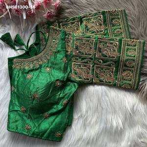 คอลเลคชั่นพรีเมียมผ้าไหมดิบปักลายด้วยด้ายปักมือ พร้อมแขนเสื้อเสริมฟองน้ำ ติดตะขอหน้า เสื้อผู้หญิงแฟชั่น - Product Image 5