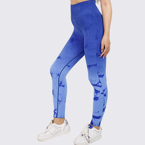 Leggings Deportivos Aoyema, Nuevo Estilo, Sin Costuras, Push-Up, con Logotipo Personalizado, Leggings de Compresión con Efecto Scrunch Butt y Tie Dye para Mujer - Product Image 2