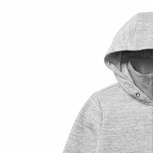 Sudadera con Capucha Gris para Mujer, de la Mejor Calidad, con Logotipo Personalizado, Cierre de Cremallera, Diseño Oversize con Parches y Apliques, de Algodón, Manga Larga, para Otoño - Product Image 6