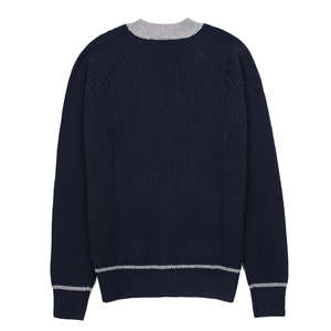 Cárdigan de punto de lana/cachemira de alta calidad, grueso, transpirable, con cuello en V, estilo casual de invierno, con logo frontal y cinturón. - Product Image 6