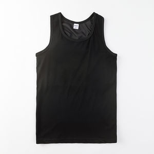 Débardeur gainant gris personnalisé pour femme, style tomboy, en coton/élasthanne de haute qualité – Nouveauté très demandée - Product Image 3