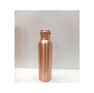 Eco-Friendly Copper <b>Bottle</b> Handmade Ayurvedic Tamra Jal Vessel for Travel Yoga Fitness for Wellness Drinkware for Boiling <b>Water</b> - Product Image 2