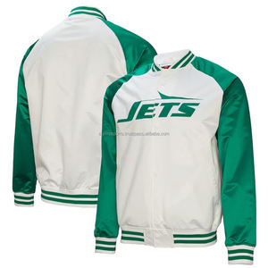 Veste en satin avec logo brodé pour hommes, faite sur mesure - Product Image 2