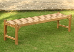 Banco de espera tradicional de madera maciza para exteriores de 150 cm, muebles de asiento ecológicos y duraderos para parques públicos, jardines y patios. - Product Image 2