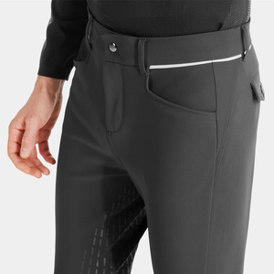Pantalon d'équitation gris foncé pour homme, nouveau design, avec poches latérales et arrière, coupe ajustée, pantalon d'équitation à prix réduit - Product Image 3
