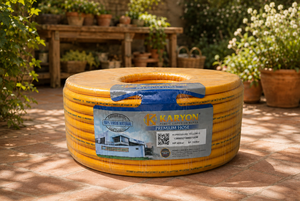 Tuyau d'air flexible en PVC jaune, tuyau pneumatique industriel rond, longueur 100 m, diamètre intérieur 8,5 mm, pour usage en atelier - Product Image 1