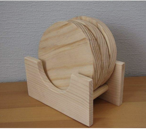 Ensemble de sous-verres en bois personnalisables, tapis de table en bois imprimé pour cadeaux d'entreprise, fabriqués sur mesure - Product Image 5