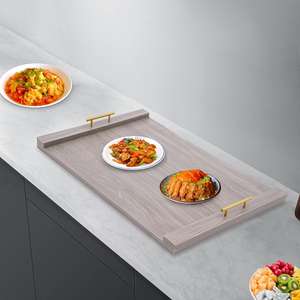 Bandeja de Madera con Diseño Art Deco para Servir, Multifuncional, Artesanía en Madera para Bodas - Product Image 2