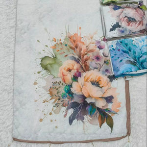 2026 Elegant Floral Print Cotton Hijab Set - Lightweight Summer Scarf with Tassels, Shimmer Finish, & Multi-Color Rose Patterns - Product Image 2