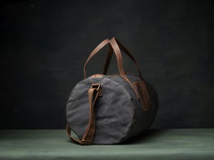 Bolsa de Viaje de Lona y Cuero para Hombre, Impermeable, Estilo Vintage, para Fin de Semana, Bolsa de Mano, LCDB-0012 - Product Image 3