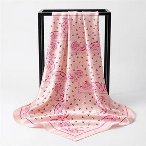 Pañuelo Cuadrado de Satén 2026 para Mujer, Hijab con Estampado Paisley, Elegante Pañuelo de Seda para el Cuello, Chal, Accesorios para el Cabello, Bandana - Product Image 4