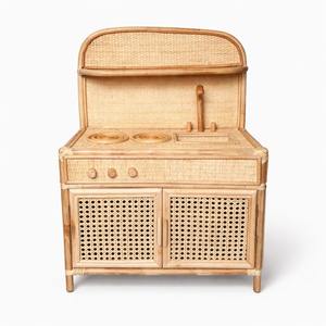 Cuisines de jeu en rotin pour bébés et tout-petits, cuisinière interactive de grande qualité, autres jouets miniatures - Product Image 5