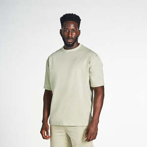 Camiseta de Hombre, Corte Regular, Color Verde Salvia Claro, 100% Algodón, Cuello Redondo, Estilo Casual Urbano, Marca Privada Personalizada, Secado Rápido, Manga Corta - Product Image 1