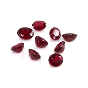 Rubis naturels de Bangkok, ovales calibrés 6x7mm, pierres précieuses naturelles en vrac pour la fabrication de bijoux, prêtes à l'emploi - Product Image 3