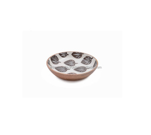 Cuenco de madera con Mango respetuoso con el medio ambiente, cuenco de madera para servir sopa, con revestimiento esmaltado, nuevo plato para servir ensalada - Product Image 3