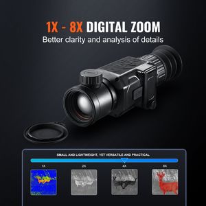 Monocular con Cámara Termográfica con Zoom de 1X-8X, Pantalla OLED de 0.39 Pulgadas, Telescopio de Visión Nocturna para Caza - Product Image 3