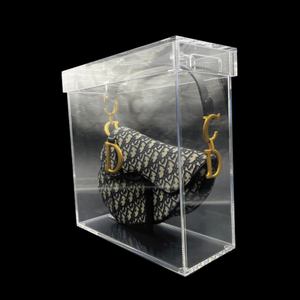 Stylish Acrylic <b>Handbag</b> Display Case Protective Box for Elegantly Showcasing and Preserving Your Designer Bags and Accessories - Product Image 1