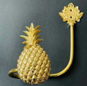 Sujetadores de cortina de piña natural, ganchos de latón fundido a la cera perdida, accesorios de ferretería, artesanía, fuertes y resistentes. - Product Image 3