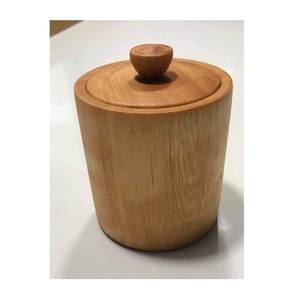 Cubetas de hielo de madera de doble pared, artesanía india, de madera y acero inoxidable, al mejor precio, diseño Sabi para el hogar o bar. - Product Image 1