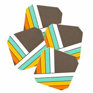 Ensemble de sous-verres hexagonaux en bois de manguier et résine époxy, 10 cm, sous-verres géométriques résistants à la chaleur, tapis de table pour tasses, mugs, maison, bureau, thé - Product Image 1