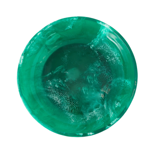 Handmade Eco-Friendly Green Resin <b>Bowl</b> with Blue Base Polished Classic Decorative <b>Party</b> <b>Bowl</b> - Product Image 3