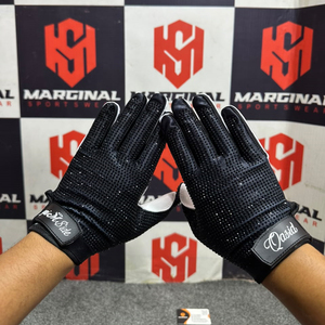 Guantes de Fútbol Americano Personalizados con Pedrería, Dedos Completos, Agarre Ligero, Correa de Muñeca Ajustable, Unisex, para Invierno - Product Image 2