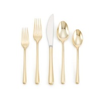 Collection de couverts de table durables en acier inoxydable pour la cuisine quotidienne, les restaurants, les buffets d'hôtel et les repas d'occasions spéciales