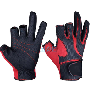 Breathable Half Finger Sailing Gloves with Reinforced Grip Palm Flexible Fit Adjustable Wrist Strap for Sailing <b>Yacht</b> Racing - Product Image 1